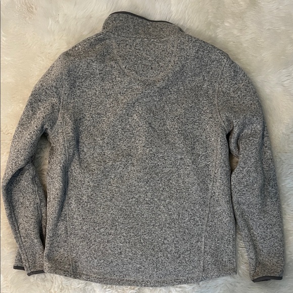 L.L. Bean Heather Gray Fleece Jacket - Picture 4 of 4
